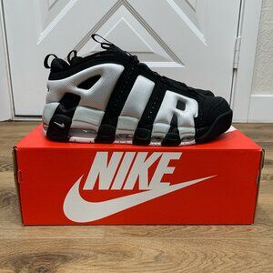 Nike Air More Uptempo Low Sneakers - Black/Photon Dust - Sz 9.5M (Lightly Used)
